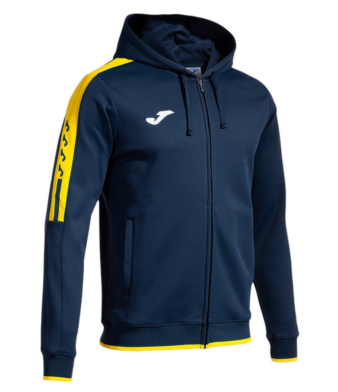 Joma Kurtka z kapturem Olimpiada Full-Zip (Fleece) granatowo/żółta męska