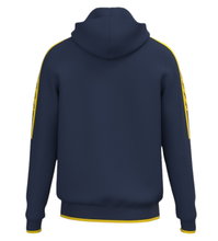 Joma Hooded Jacket Olimpiada Full-Zip (Fleece Lining) navy blue/yellow Men's