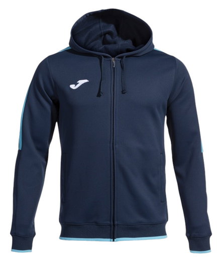 Joma Kapuzenjacke Olimpiada Full-Zip (Fleece-Futter) marineblau/türkis Herren