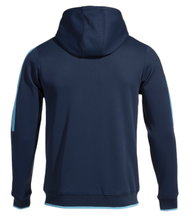 Joma Hooded Jacket Olimpiada Full-Zip (Fleece Lining) navy blue/turquoise Men's