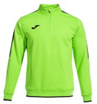 Joma Pullover Olimpiada Sweatshirt (Half-Zip, 100% Polyester) neongrün Herren