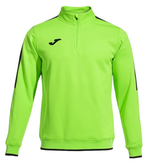 Joma Pullover Olimpiada Sweatshirt (Half-Zip, 100% Polyester) neongrün Herren