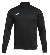 Joma Pullover Olimpiada Sweatshirt (Half-Zip, 100% Polyester) black Men's