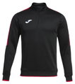 Joma Pullover Olimpiada Sweatshirt (Half-Zip, 100% Polyester) schwarz/rot Herren
