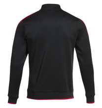 Joma Pullover Olimpiada Sweatshirt (Half-Zip, 100% Polyester) black/red Men's