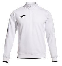 Joma Pullover Olimpiada Sweatshirt (Half-Zip, 100% Polyester) white Men's