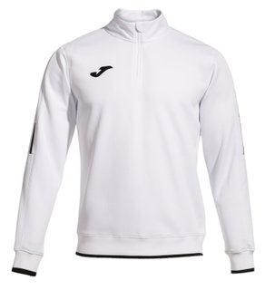 Joma Pullover Olimpiada Sweatshirt (Half-Zip, 100% Polyester) weiss Herren