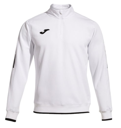 Joma Pullover Olimpiada Sweatshirt (Half-Zip, 100% Polyester) weiss Herren