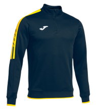 Joma Pullover Olimpiada Sweatshirt (Half-Zip, 100% Polyester) navy blue/yellow Men's