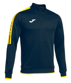 Joma Pullover Olimpiada Sweatshirt (Half-Zip, 100% Polyester) marineblau/gelb Herren