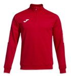 Joma Pullover Olimpiada Sweatshirt (Half-Zip, 100% Polyester) red Men's