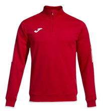 Joma Pullover Olimpiada Sweatshirt (Half-Zip, 100% Polyester) red Men's