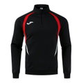 Joma Langarmshirt Championship 20 Sweatshirt (1/4 Zip, bequem, rec. Polyester) schwarz/rot Herren