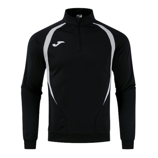 Joma Langarmshirt Championship 20 Sweatshirt (1/4 Zip, bequem, rec. Polyester) schwarz/grau Herren