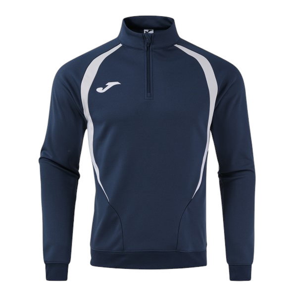Joma Langarmshirt Championship 20 Sweatshirt (1/4 Zip, bequem, rec. Polyester) marineblau/grau Herren
