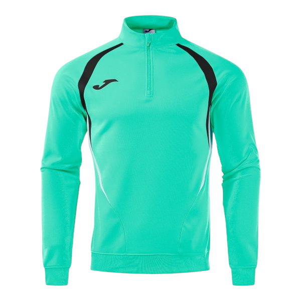 Joma Langarmshirt Championship 20 Sweatshirt (1/4 Zip, bequem, rec. Polyester) mintgrün/schwarz Herren