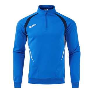 Joma Langarmshirt Championship 20 Sweatshirt (1/4 Zip, bequem, rec. Polyester) royalblau/dunkelblau Herren