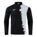 Joma Langarmshirt Picacho City Sweatshirt (1/4 Zip, strapazierfähig, bequeme Passform) schwarz/weiss Herren