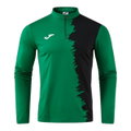 Joma Langarmshirt Picacho City Sweatshirt (1/4 Zip, strapazierfähig, bequeme Passform) grün/schwarz Herren