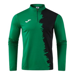 Joma Long Sleeve Shirt Picacho City Sweatshirt (1/4 Zip, durable, comfortable fit) green/black men's