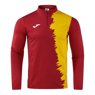 Joma longsleeve Picacho City sweatshirt (1/4 zip, wytrzymały, wygodny krój) czerwony/żółty mężczyźni