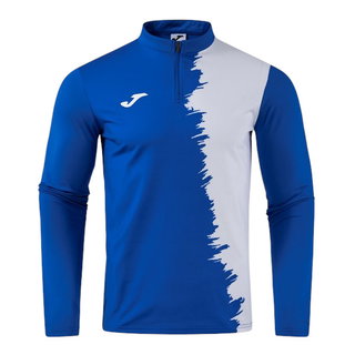 Joma longsleeve Picacho City sweatshirt (1/4 zip, wytrzymały, wygodny krój) królewski niebieski/biały mężczyźni