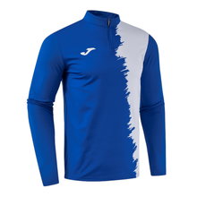 Joma Langarmshirt Picacho City Sweatshirt (1/4 Zip, strapazierfähig, bequeme Passform) royalblau/weiss Herren