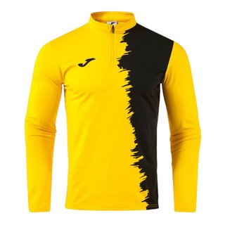 Joma Long Sleeve Shirt Picacho City Sweatshirt (1/4 Zip, durable, comfortable fit) yellow/black men's