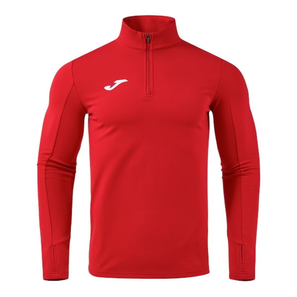 Joma Lauf-Langarmshirt Combi Pro (Sweatshirt, Half-Zip) rot Herren