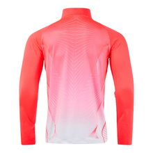 Joma Elite XII Long Sleeve Running Shirt Sweatshirt (optimal freedom of movement, 1/4 Zip) pink men's