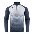 Joma Lauf-Langarmshirt Elite XII Sweatshirt (optimale Bewegungsfreiheit, 1/4 Zip) grau Herren