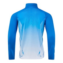 Joma Lauf-Langarmshirt Elite XII Sweatshirt (optimale Bewegungsfreiheit, 1/4 Zip) blau Herren