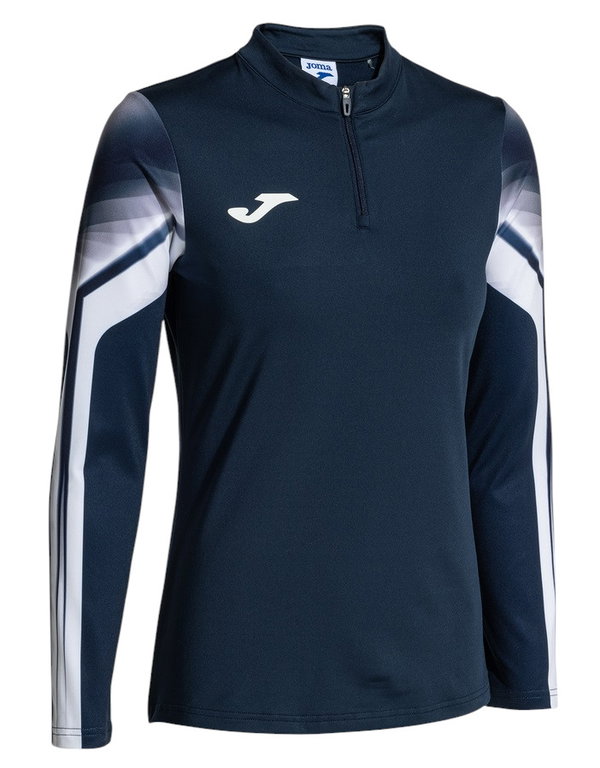 Joma Lauf-Langarmshirt Elite XI (Sweatshirt, Half-Zip) marineblau/weiss Damen