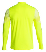 Joma Elite XI Long Sleeve Running Shirt (Sweatshirt, Half-Zip) Fluorescent Yellow/Black Men's