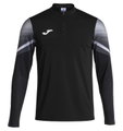Joma Lauf-Langarmshirt Elite XI (Sweatshirt, Half-Zip) schwarz/anthrazitgrau Herren