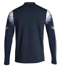 Joma Elite XI Long Sleeve Running Shirt (Sweatshirt, Half-Zip) navy blue/white Men's