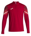Joma Lauf-Langarmshirt Elite XI (Sweatshirt, Half-Zip) rot/weiss Herren