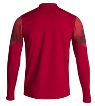 Joma Elite XI Long Sleeve Running Shirt (Sweatshirt, Half-Zip) red/white Men's
