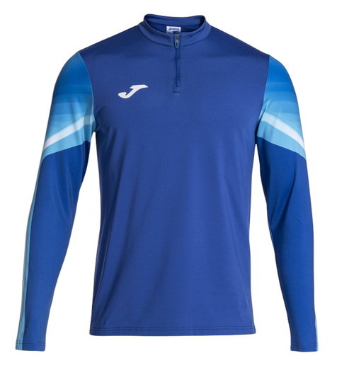 Joma Lauf-Langarmshirt Elite XI (Sweatshirt, Half-Zip) royalblau/weiss Herren