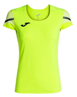 Joma Lauf-Shirt Elite XI (schnelltrocknend, atmungsaktiv) neongelb/schwarz Damen