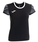 Joma Lauf-Shirt Elite XI (schnelltrocknend, atmungsaktiv) schwarz/anthrazitgrau Damen