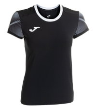 Joma Lauf-Shirt Elite XI (schnelltrocknend, atmungsaktiv) schwarz/anthrazitgrau Damen
