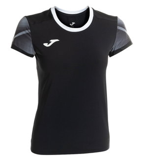 Joma Lauf-Shirt Elite XI (schnelltrocknend, atmungsaktiv) schwarz/anthrazitgrau Damen