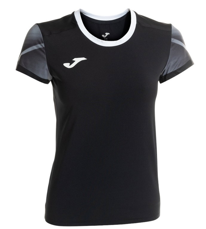 Joma Lauf-Shirt Elite XI (schnelltrocknend, atmungsaktiv) schwarz/anthrazitgrau Damen