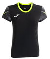 Joma Lauf-Shirt Elite XI (schnelltrocknend, atmungsaktiv) schwarz/neongelb Damen