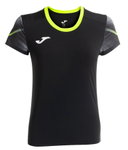 Joma Lauf-Shirt Elite XI (schnelltrocknend, atmungsaktiv) schwarz/neongelb Damen