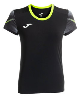 Joma Lauf-Shirt Elite XI (schnelltrocknend, atmungsaktiv) schwarz/neongelb Damen