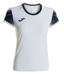 Joma Lauf-Shirt Elite XI (schnelltrocknend, atmungsaktiv) weiss/marineblau Damen