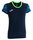 Joma Elite XI Running Shirt (quick-drying, breathable) navy blue/fluorescent green Ladies