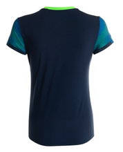 Joma Elite XI Running Shirt (quick-drying, breathable) navy blue/fluorescent green Ladies